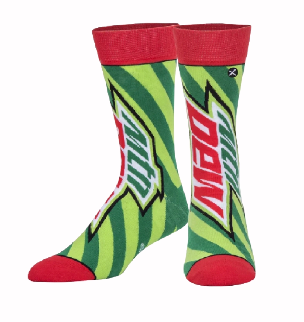 Mountain Dew Stripes Athletic Crew Socks - CycleServe Store