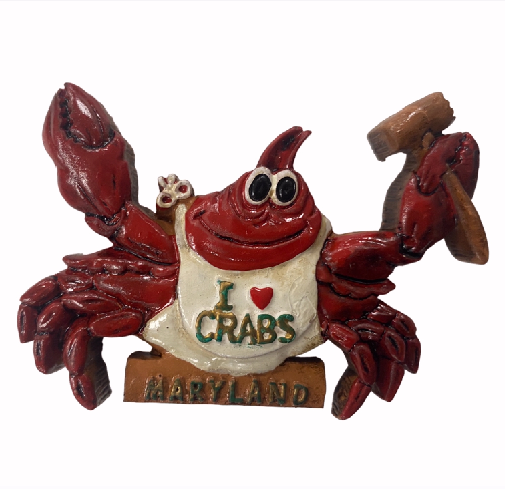 I love Crabs Maryland Refrigerator Magnet - CycleServe Store